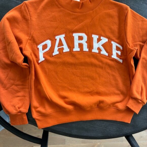 NWT PARKE Varsity Mock Neck Sweatshirt - Picture 2 of 4